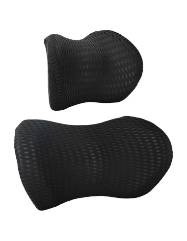 Cuscino con cuscino Regolabile 2 pcs Nero Reticolo 4D