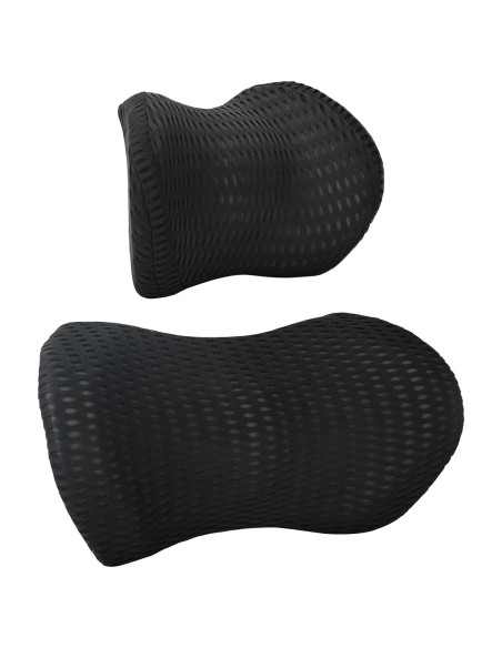 Cuscino con cuscino Regolabile 2 pcs Nero Reticolo 4D
