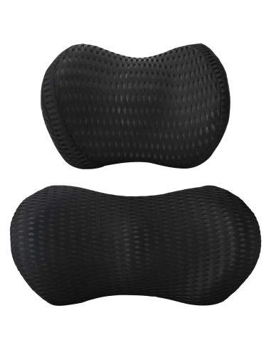 Cuscino con cuscino Regolabile 2 pcs Nero Reticolo 4D