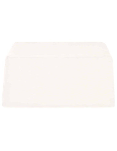 Cuscino per Gambe Tinta unita Bianco 63 x 52 x 19,5 cm