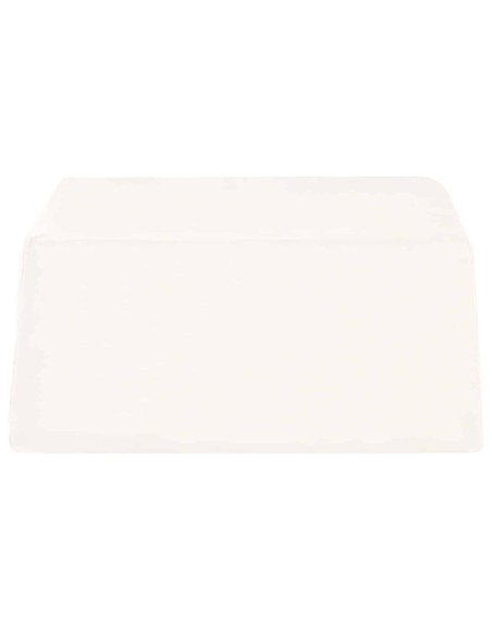 Cuscino per Gambe Tinta unita Bianco 63 x 52 x 19,5 cm