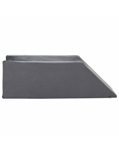 Cuscino per Gambe 68 x 25 x 21,5 cm Duro Schiuma PU Grigio