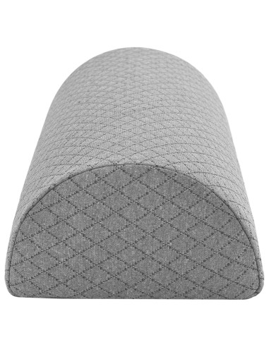 Cuscino per le Gambe Geometrico Grigio 52 x 20 x 11 cm