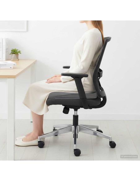 Cuscino per la seduta Grigio 39 x 38 x 8,5 cm