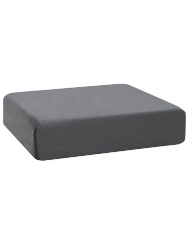 Cuscino per la seduta 40 x 40 x 10 cm Schiuma PU Grigio