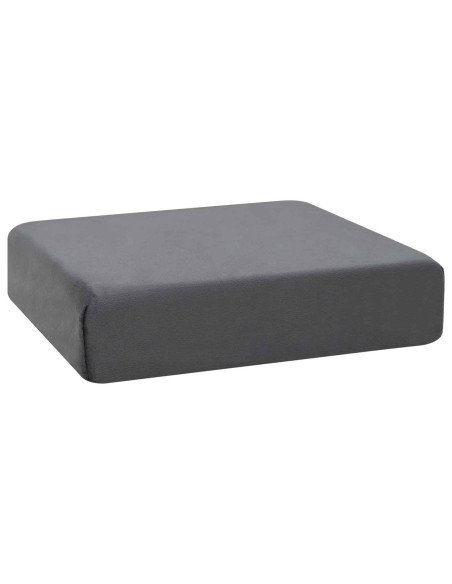 Cuscino per la seduta 40 x 40 x 10 cm Schiuma PU Grigio