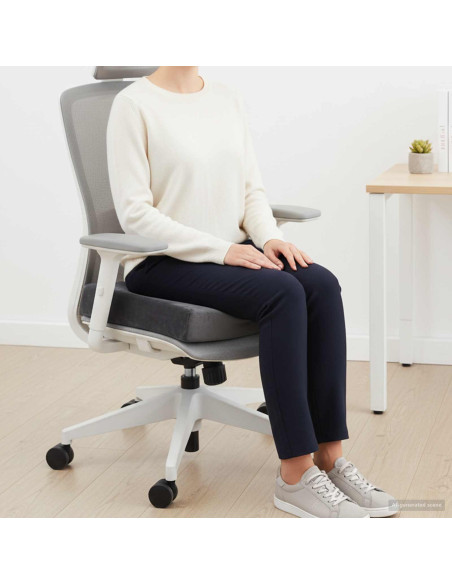 Cuscino per la seduta Grigio 40 x 40 x 10 cm