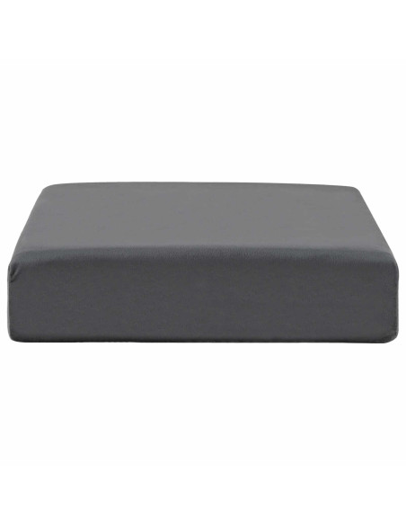Cuscino per la seduta 40 x 40 x 10 cm Schiuma PU Grigio