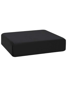 Cuscino per la seduta 40 x 40 x 11 cm Schiuma PU Nero 2