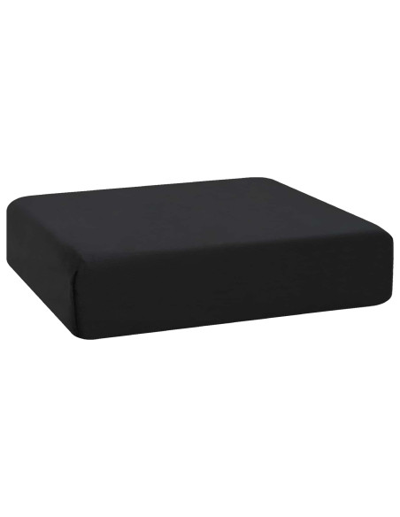 Cuscino per la seduta 40 x 40 x 11 cm Schiuma PU Nero