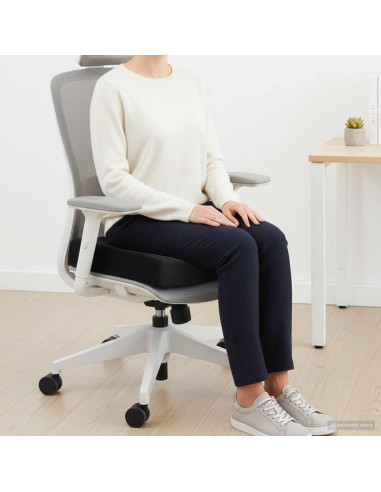 Cuscino per la seduta Nero 40 x 40 x 11 cm