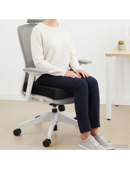 Cuscino per la seduta Nero 40 x 40 x 11 cm