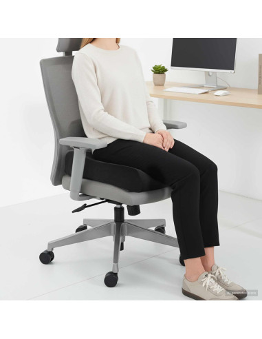 Cuscino per la seduta Tinta unita Nero 40 x 40 x 13 cm