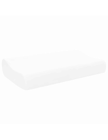Cuscino da Letto Tinta unita Bianco 60 x 37 x 12,5 cm