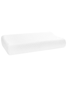 Cuscino da Letto Tinta unita Bianco 57 x 37 x 11,5 cm 2