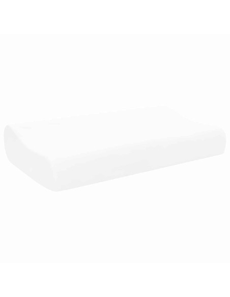 Cuscino da Letto Tinta unita Bianco 57 x 37 x 11,5 cm