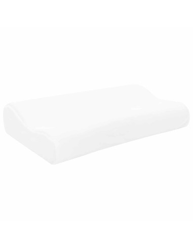 Cuscino da Letto Tinta unita Bianco 50 x 30 x 10,5 cm