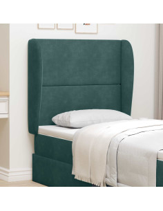 Orecchia della Testata Verde 80 x 23 x 6 cm Velluto