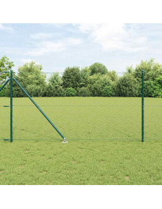 Palo della recinzione Verde 25 x 1,2 m (rete da 50 mm) Acciaio