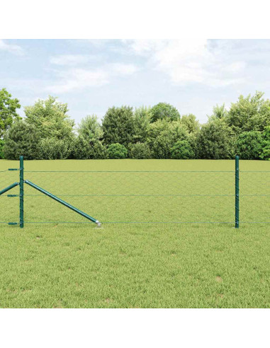Palo della recinzione Verde 25 x 0,5 m (rete 50 mm) Acciaio