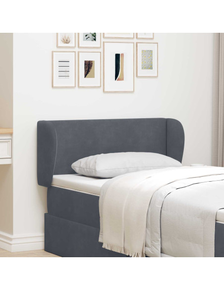 Orecchia della Testata Grigio Sfumato 40 x 23 x 6 cm Velluto