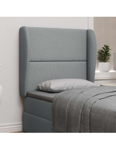 Orecchia della Testata Grigio chiaro 80 x 23 x 6 cm Tessuto