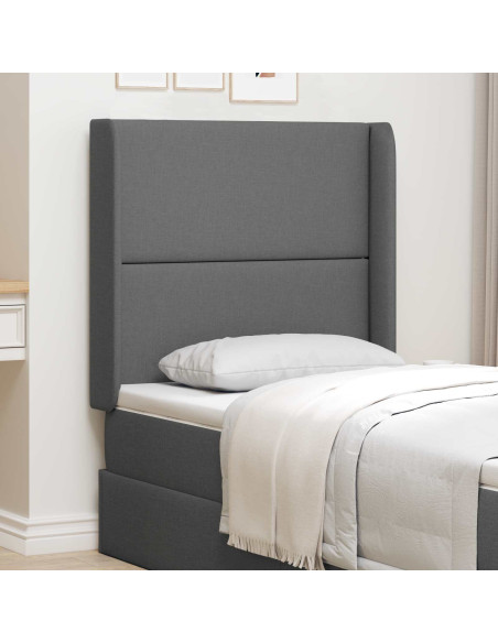 Orecchia della Testata Grigio 80 x 16 x 4 cm Tessuto