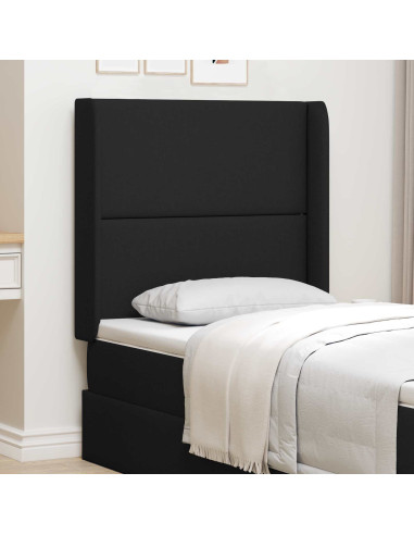 Orecchia della Testata Nero 80 x 16 x 4 cm Tessuto