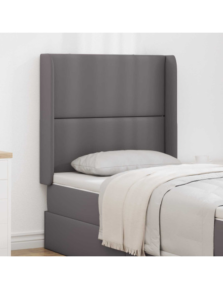 Orecchia della Testata Grigio 80 x 16 x 4 cm PVC