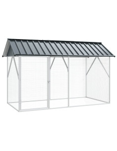 Gabbia per uccelli Antracite 227 x 112 x 141 cm Acciaio zincato