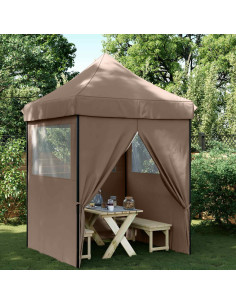 Tenda Party Marrone 200 x 200 x 306 cm Tessuto Oxford