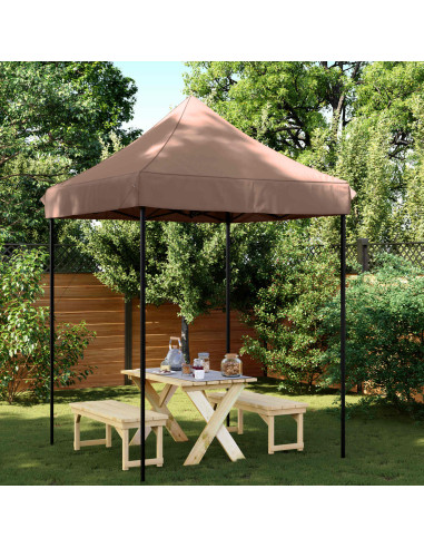 Tenda Party Marrone 200 x 200 x 306 cm Tessuto Oxford
