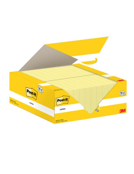 CF18+6 POST-IT/CANARY/38X51/100 FF