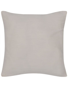 Set 4 Federe in cotone beige 40 x 40 cm