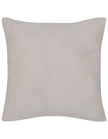 Set 4 Federe in cotone beige 40 x 40 cm