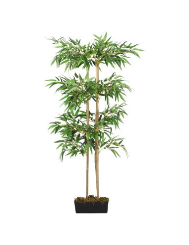 Albero Bambù Artificiale 380 Foglie 80 cm Verde