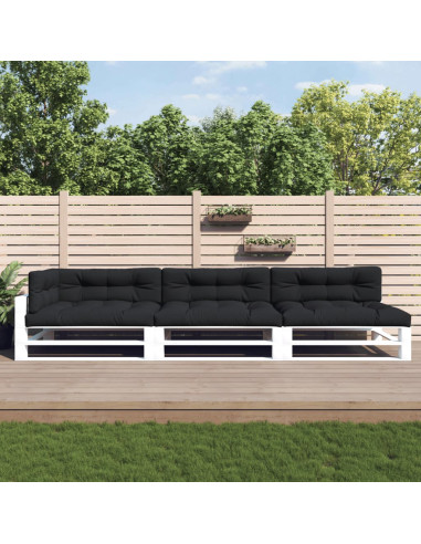 Cuscini per Pallet 7 pz Neri in Tessuto Oxford