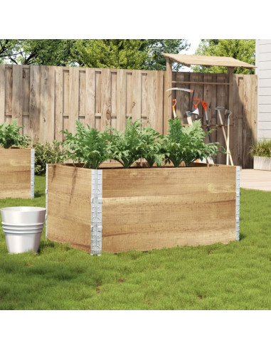 Fioriera da Giardino Marrone 120x80 cm Legno Massello di Pino