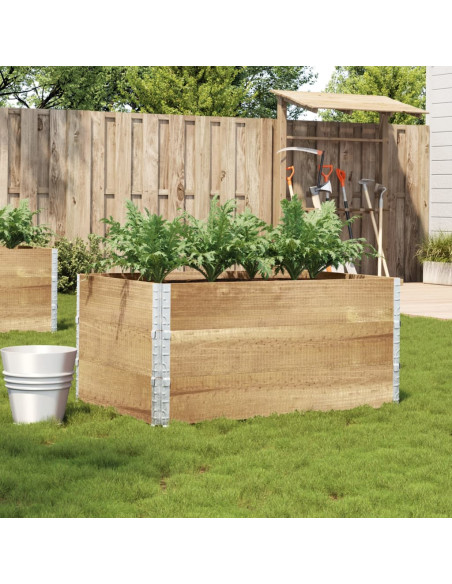 Fioriera da Giardino Marrone 120x80 cm Legno Massello di Pino