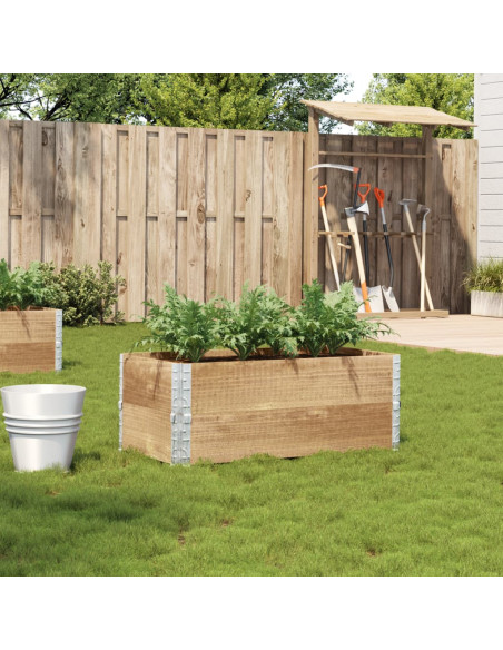 Fioriera da Giardino 100x50 cm in Legno Massello di Pino