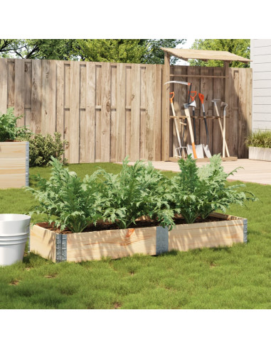 Fioriera da Giardino 150x50 cm in Legno Massello di Pino