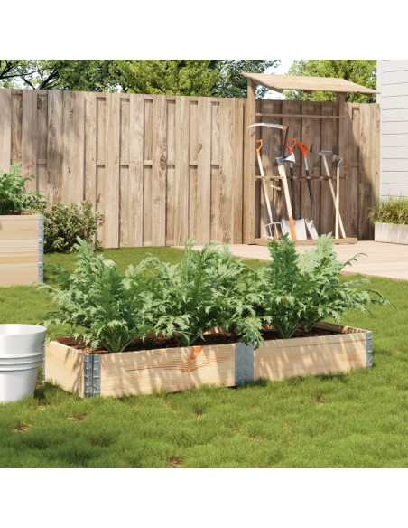 Fioriera da Giardino 150x50 cm in Legno Massello di Pino