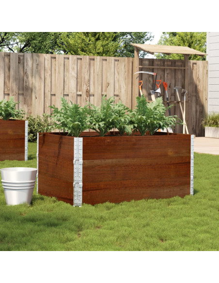 Poggiapiedi da Giardino Marrone 120x80cm Legno Massello di Pino