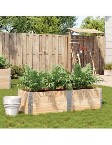 Fioriera da Giardino 150x50 cm in Legno Massello di Pino