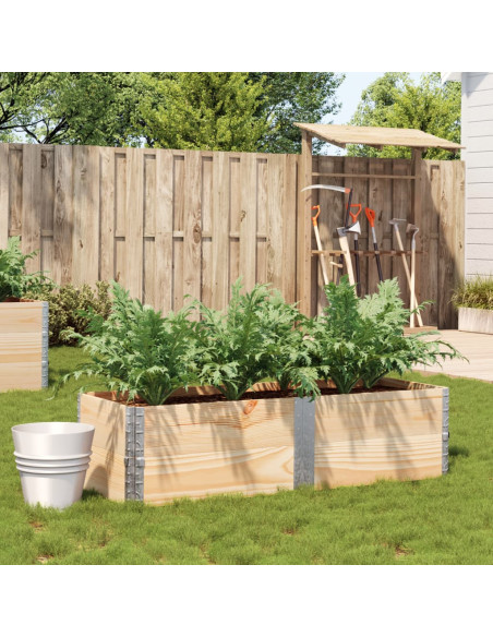 Fioriera da Giardino 150x50 cm in Legno Massello di Pino