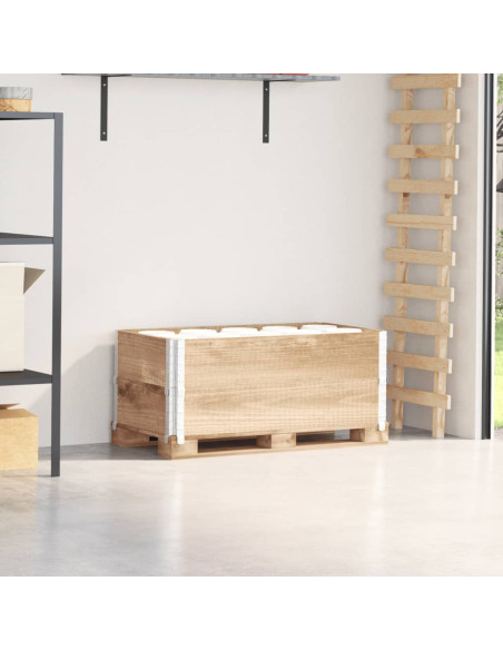 Paretali per Pallet 2 pz 100x50 cm in Legno Massello di Pino