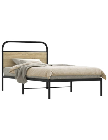 Giroletto senza Materasso Rovere Sonoma 90x200 cm in Truciolato