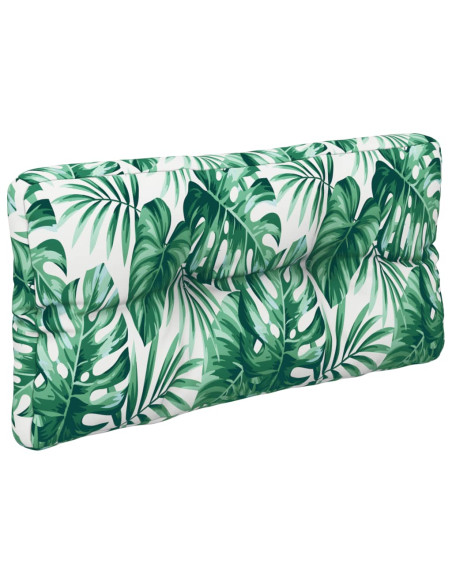 Cuscini per Pallet 3 pz Motivo a Foglie Tessuto