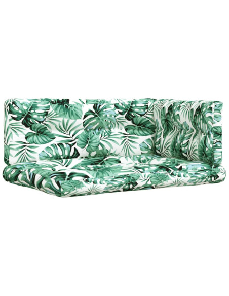 Cuscini per Pallet 5 pz Motivo a Foglie Tessuto