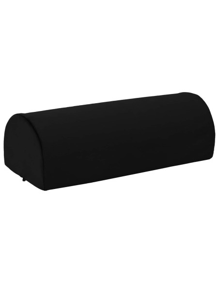 Cuscino per poggiapiedi Tinta unita Nero 42 x 18 x 13 cm